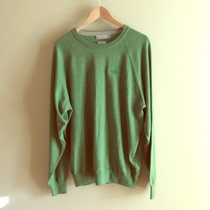 Men’s Peter Millar Green Crewneck Golf Sweater L